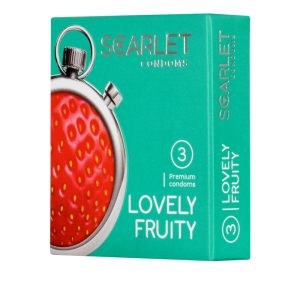 کاندوم تاخیری اسکارلت مدل Lovely Fruity بسته 3 عددی