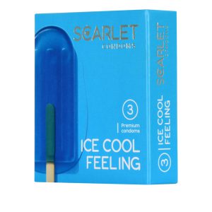 کاندوم سرد اسکارلت مدل Ice Cool بسته 3 عددی